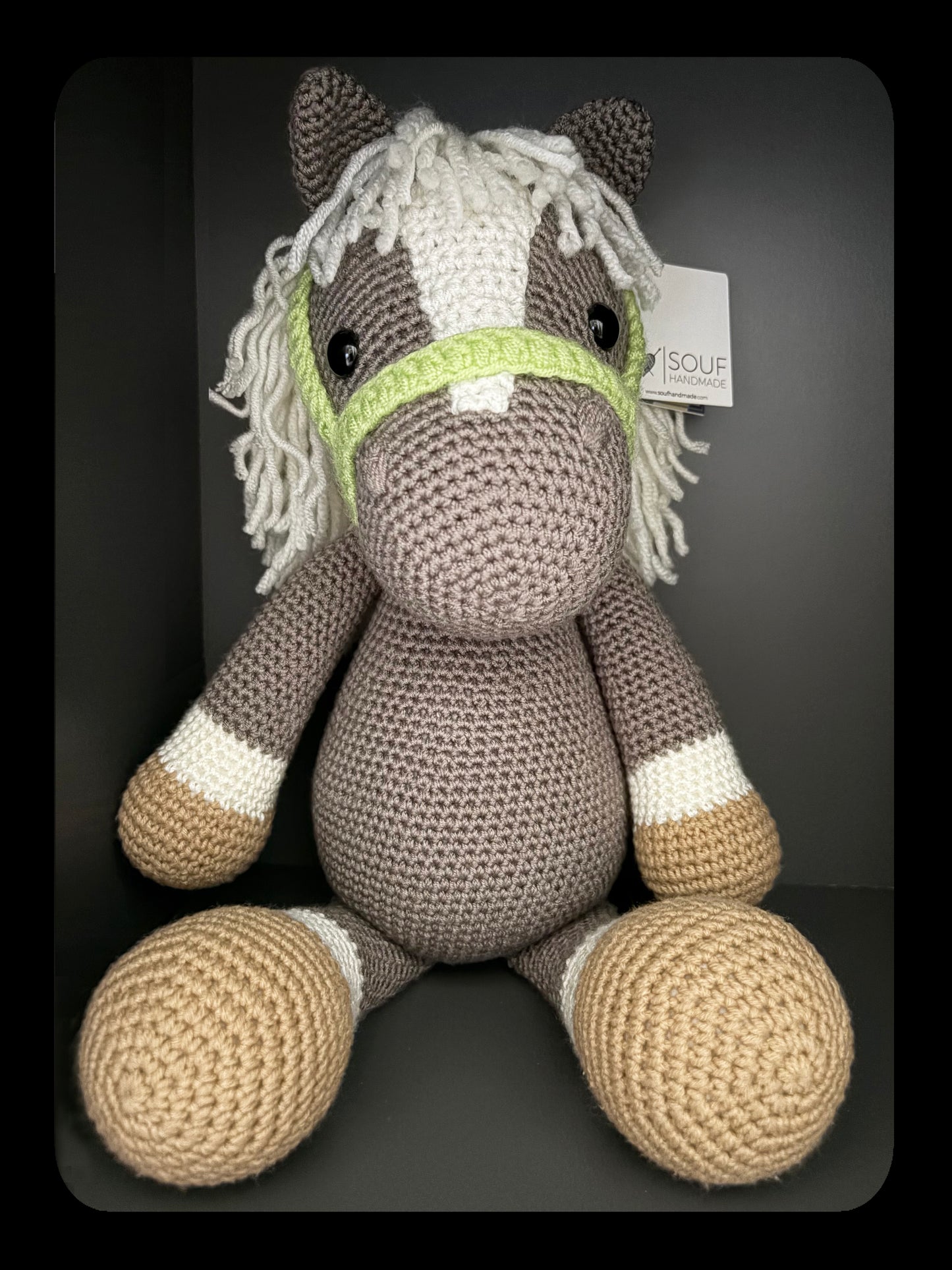 Håndlaget heklet kosevenn- Souf- Følli- Amigurumi