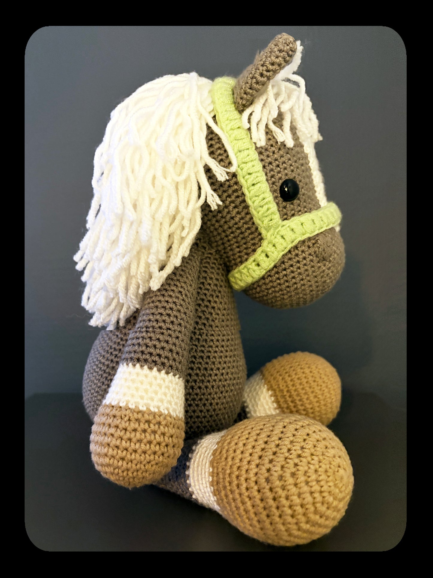 Håndlaget heklet kosevenn- Souf- Følli- Amigurumi
