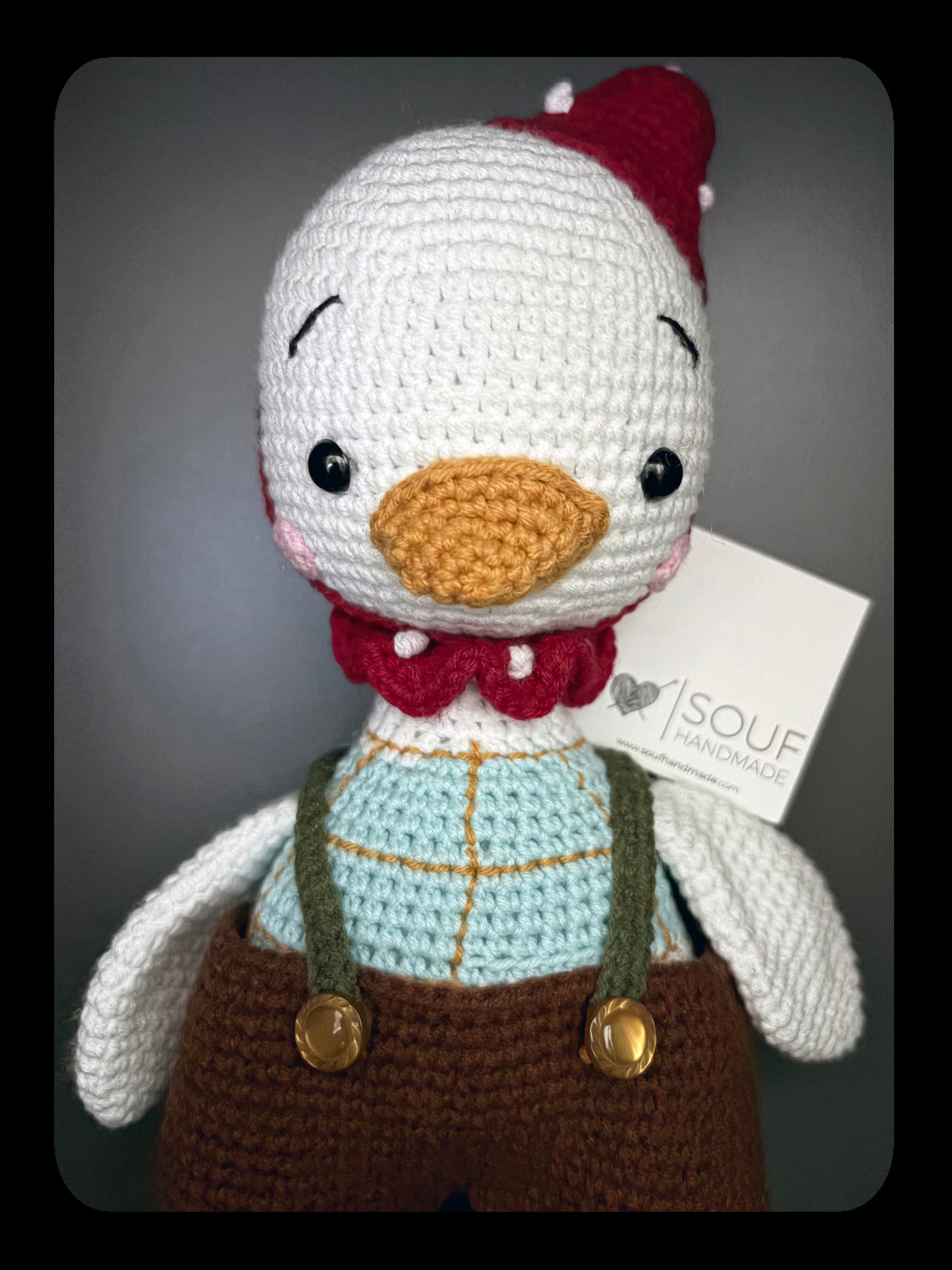 Håndlaget heklet kosevenn- Souf- Gakky- Amigurumi