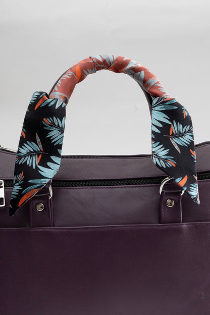 Silkeskjerf- Daphmin Twilly – Noir Jardin