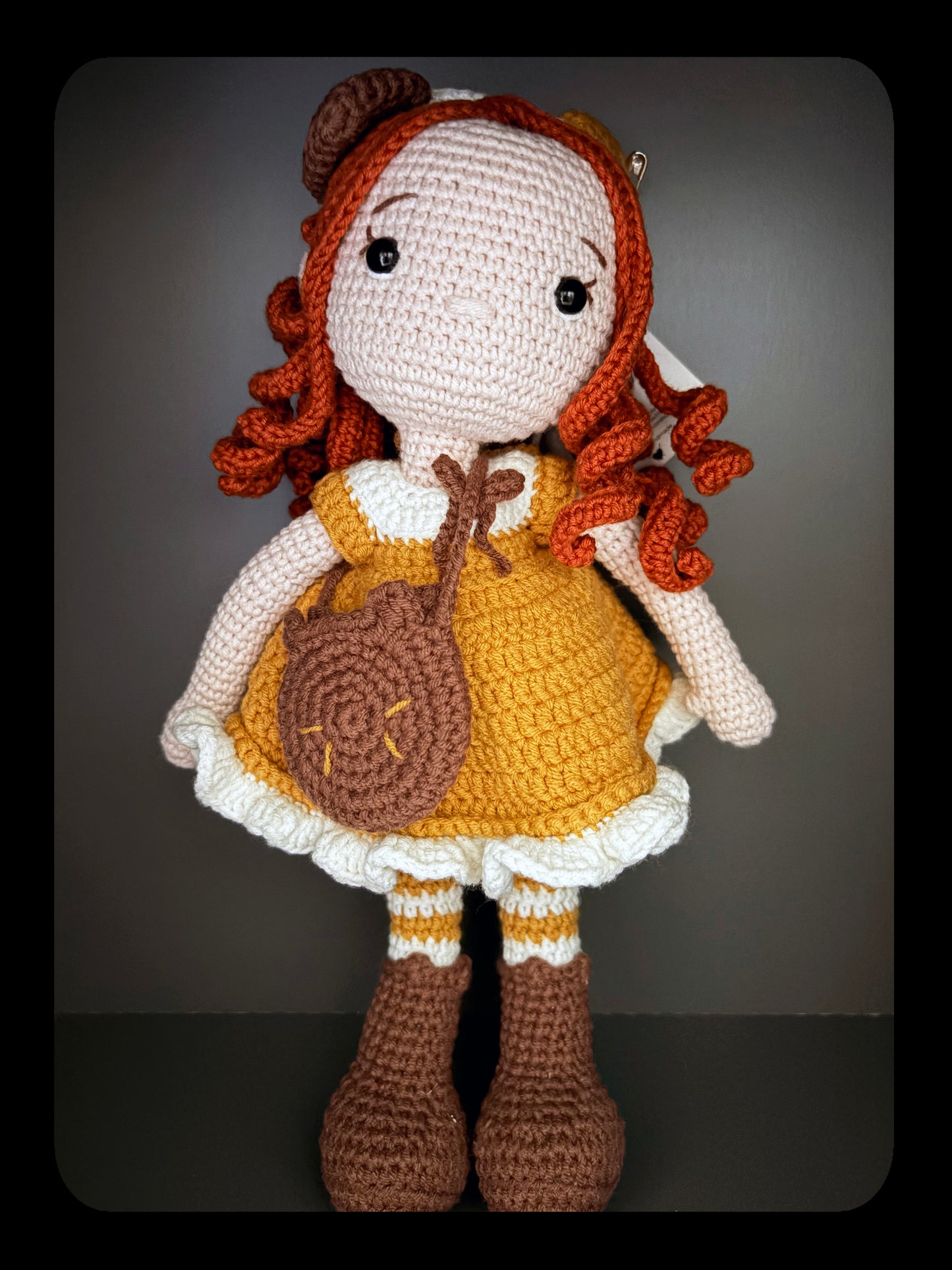 Håndlaget heklet kosevenn-Souf- Mia- Amigurumi