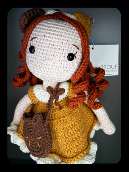 Håndlaget heklet kosevenn-Souf- Mia- Amigurumi