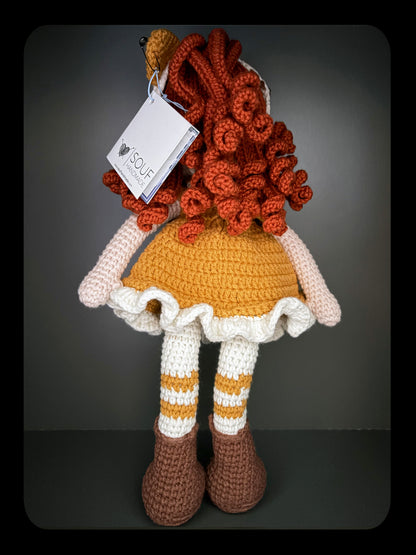 Håndlaget heklet kosevenn-Souf- Mia- Amigurumi