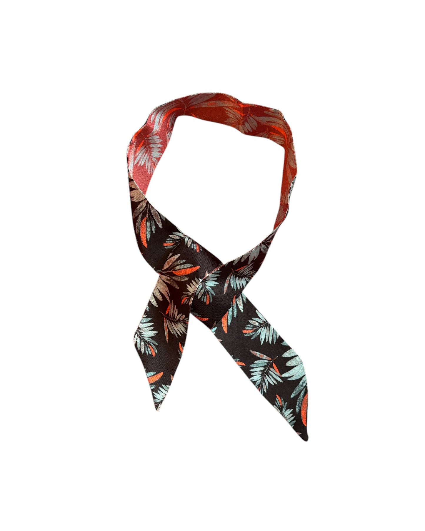 Silkeskjerf- Daphmin Twilly – Noir Jardin