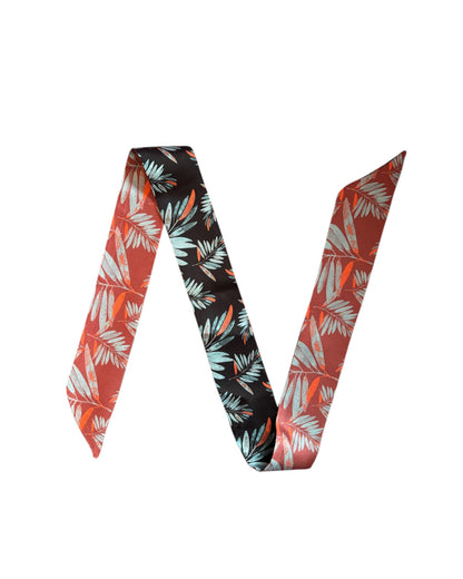 Silkeskjerf- Daphmin Twilly – Noir Jardin