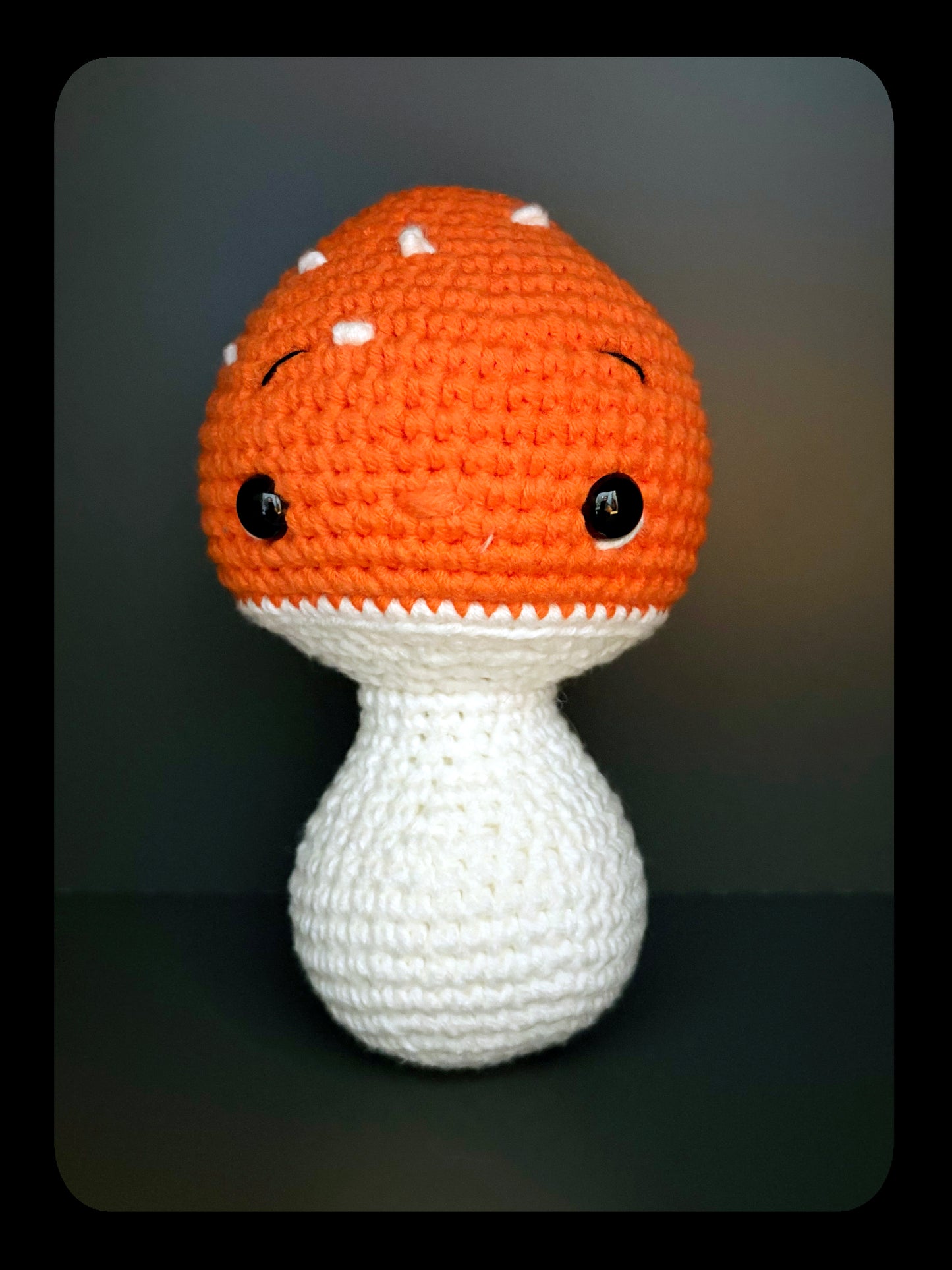 Håndlaget heklet kosevenn- Souf- Sopphie oransje- Amigurumi