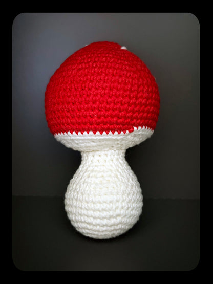 Håndlaget heklet kosevenn- Souf- Sopphie rød- Amigurumi
